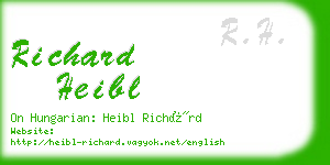 richard heibl business card